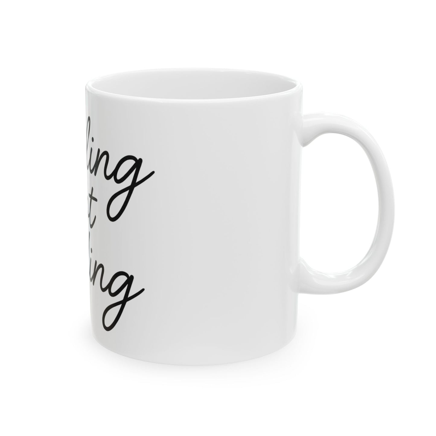 Healing Not Hiding Mug, Inspirational Coffee Cup, Motivational Drinkware, Self-Care Gift, Ceramic Mug 11oz 15oz