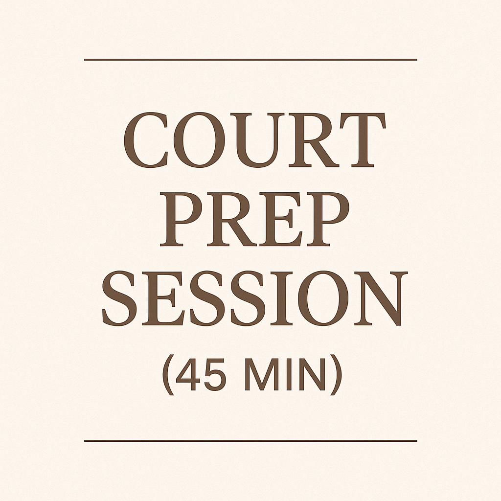 Court Prep Session (45 min)