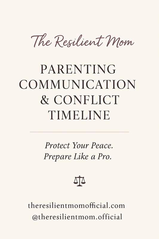 Parenting Communication & Conflict Timeline Template
