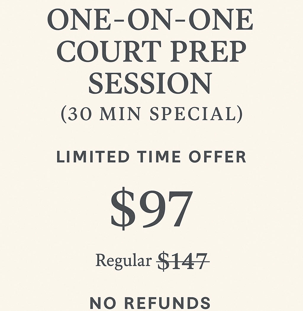 ✨ One-on-One Court Prep Session (30 Min Special) ✨