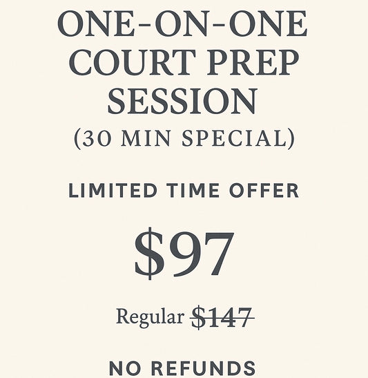 ✨ One-on-One Court Prep Session (30 Min Special) ✨